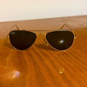 Authentic Ray Ban small aviator sunglasses